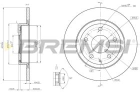 BREMS CD8477S - DISCHI FRENO - BRAKE DISCS