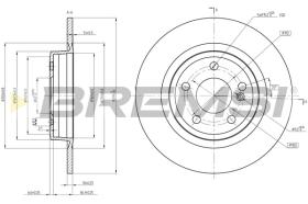 BREMS CD8486S - DISCHI FRENO - BRAKE DISCS