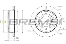 BREMS CD8505V - DISCHI FRENO - BRAKE DISCS