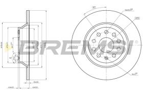 BREMS CD8506S - DISCHI FRENO - BRAKE DISCS