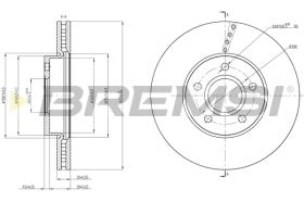 BREMS CD8509V - DISCHI FRENO - BRAKE DISCS