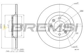 BREMS CD8511S - DISCHI FRENO - BRAKE DISCS