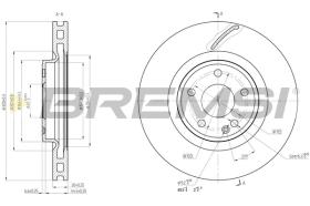 BREMS CD8545V - DISCHI FRENO - BRAKE DISCS