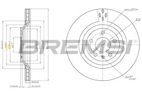 BREMS CD8546V - DISCHI FRENO - BRAKE DISCS