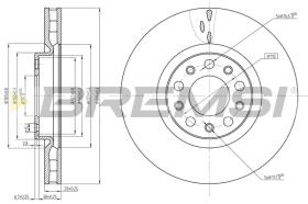 BREMS CD8555V - DISCHI FRENO - BRAKE DISCS