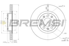 BREMS CD8556V - DISCHI FRENO - BRAKE DISCS