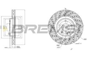 BREMS CD8559V - DISCHI FRENO - BRAKE DISCS