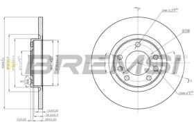 BREMS CD8569S - DISCHI FRENO - BRAKE DISCS