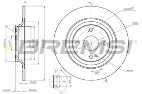 BREMS CD8593S - DISCHI FRENO - BRAKE DISCS