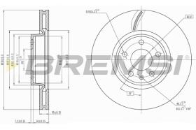 BREMS CD8596V - DISCHI FRENO - BRAKE DISCS