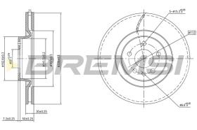 BREMS CD8597V - DISCHI FRENO - BRAKE DISCS