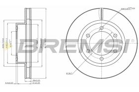 BREMS CD8606V - DISCHI FRENO - BRAKE DISCS