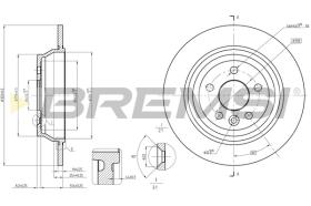 BREMS CD8607S - DISCHI FRENO - BRAKE DISCS