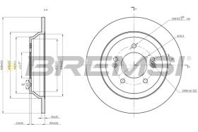 BREMS CD8608S - DISCHI FRENO - BRAKE DISCS