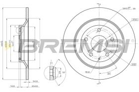 BREMS CD8609S - DISCHI FRENO - BRAKE DISCS