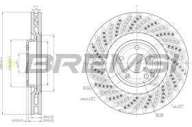 BREMS CD8610V - DISCHI FRENO - BRAKE DISCS