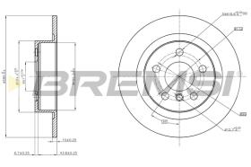 BREMS CD8612S - DISCHI FRENO - BRAKE DISCS