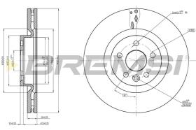 BREMS CD8632V - DISCHI FRENO - BRAKE DISCS