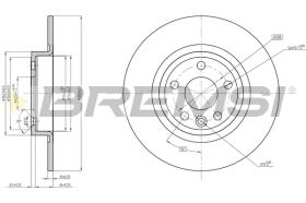 BREMS CD8633S - DISCHI FRENO - BRAKE DISCS