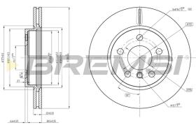 BREMS CD8651V - DISCHI FRENO - BRAKE DISCS