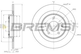 BREMS CD8652S - DISCHI FRENO - BRAKE DISCS