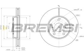 BREMS CD8653V - DISCHI FRENO - BRAKE DISCS