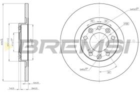 BREMS CD8654S - DISCHI FRENO - BRAKE DISCS