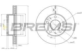 BREMS CD8659V - DISCHI FRENO - BRAKE DISCS