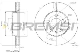 BREMS CD8663V - DISCHI FRENO - BRAKE DISCS