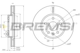 BREMS CD8685V - DISCHI FRENO - BRAKE DISCS