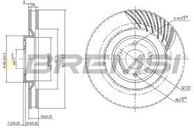 BREMS CD8686VLS - DISCHI FRENO - BRAKE DISCS