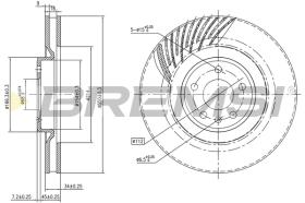 BREMS CD8686VRD - DISCHI FRENO - BRAKE DISCS