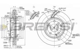 BREMS CD8760V - DISCHI FRENO - BRAKE DISCS