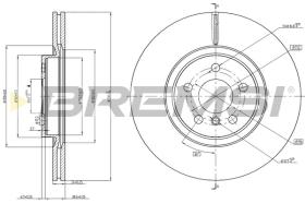 BREMS CD8762V - DISCHI FRENO - BRAKE DISCS