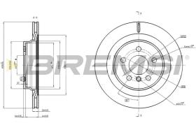 BREMS CD8763V - DISCHI FRENO - BRAKE DISCS