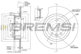 BREMS CD8771V - DISCHI FRENO - BRAKE DISCS