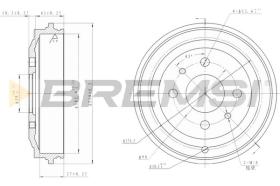 BREMS CR5044 - TAMBURI FRENO - BRAKE DRUMS