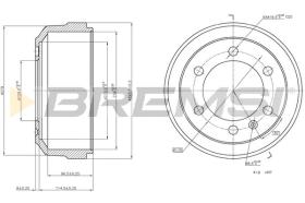 BREMS CR5083 - TAMBURI FRENO - BRAKE DRUMS