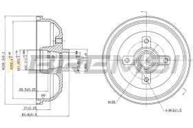 BREMS CR5135 - TAMBURI FRENO - BRAKE DRUMS