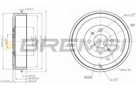 BREMS CR5267 - TAMBURI FRENO - BRAKE DRUMS