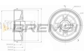 BREMS CR5396 - TAMBURI FRENO - BRAKE DRUMS