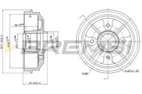 BREMS CR5467 - TAMBURI FRENO - BRAKE DRUMS