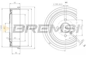 BREMS CR5560 - TAMBURI FRENO - BRAKE DRUMS