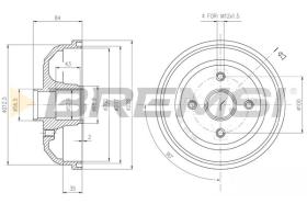 BREMS CR5600 - TAMBURI FRENO - BRAKE DRUMS