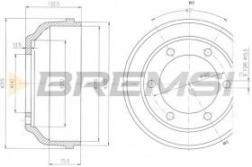 BREMS CR5625 - TAMBURI FRENO - BRAKE DRUMS