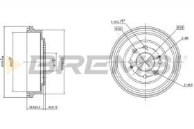 BREMS CR5629 - TAMBURI FRENO - BRAKE DRUMS