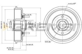 BREMS CR5654 - TAMBURI FRENO - BRAKE DRUMS