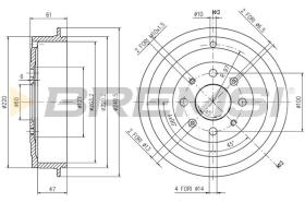 BREMS CR5656 - TAMBURI FRENO - BRAKE DRUMS