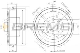 BREMS CR5657 - TAMBURI FRENO - BRAKE DRUMS