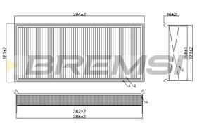 BREMS FA0112 - FILTRI ARIA - AIR FILTER